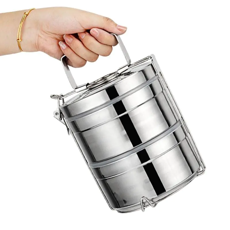 Stainless Steel Double-Layer Insulated Lunch Box - Image 7