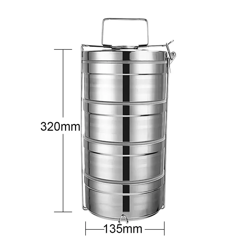 Stainless Steel Double-Layer Insulated Lunch Box - Image 9