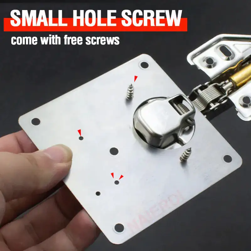 Stainless Steel Furniture Cabinet Door Hinge Repair Plate - Image 5