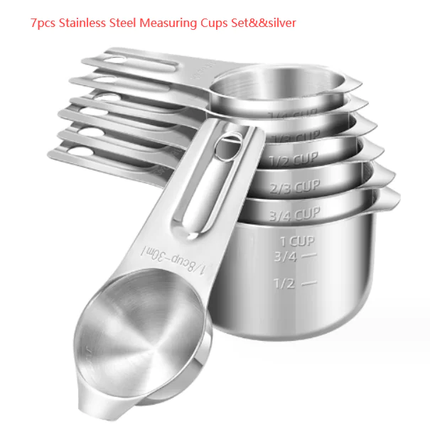Stainless Steel Measuring Cups Set - Image 6
