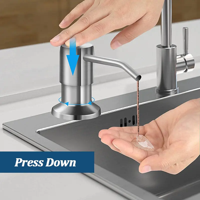 Stainless Steel Soap Dispenser Kit - Image 4