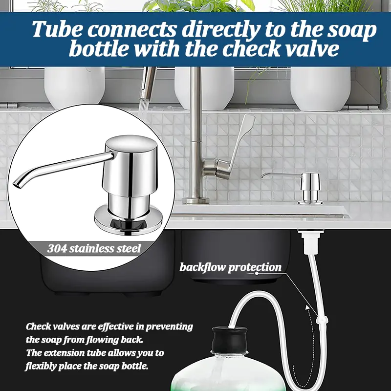 Stainless Steel Soap Dispenser Kit - Image 5