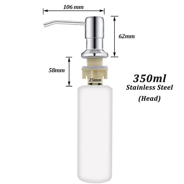 Stainless Steel Soap Dispenser Kit - Image 7