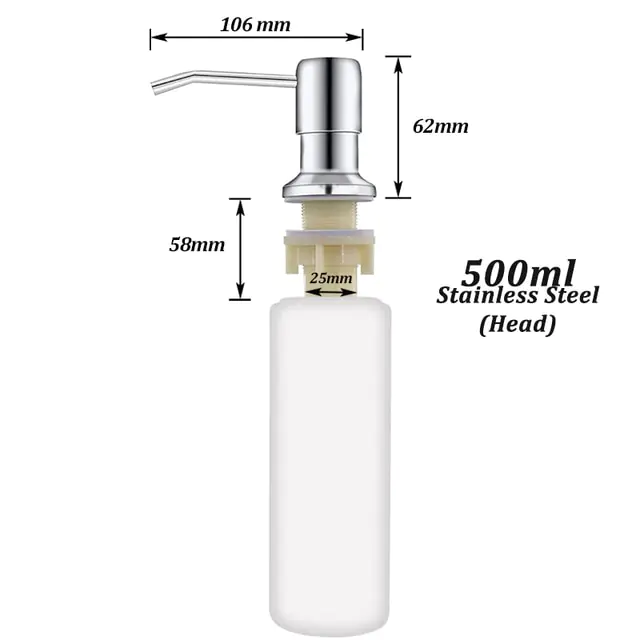 Stainless Steel Soap Dispenser Kit - Image 9
