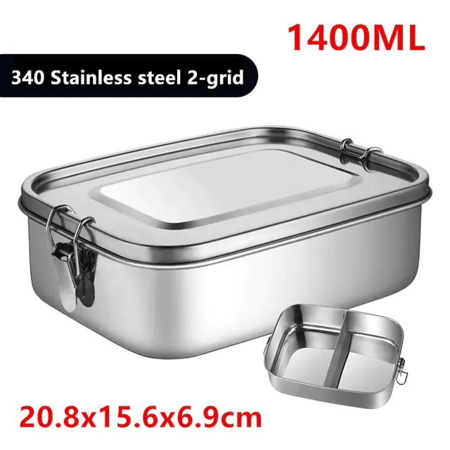 Stainless Steel Square Lunch Box - Image 10