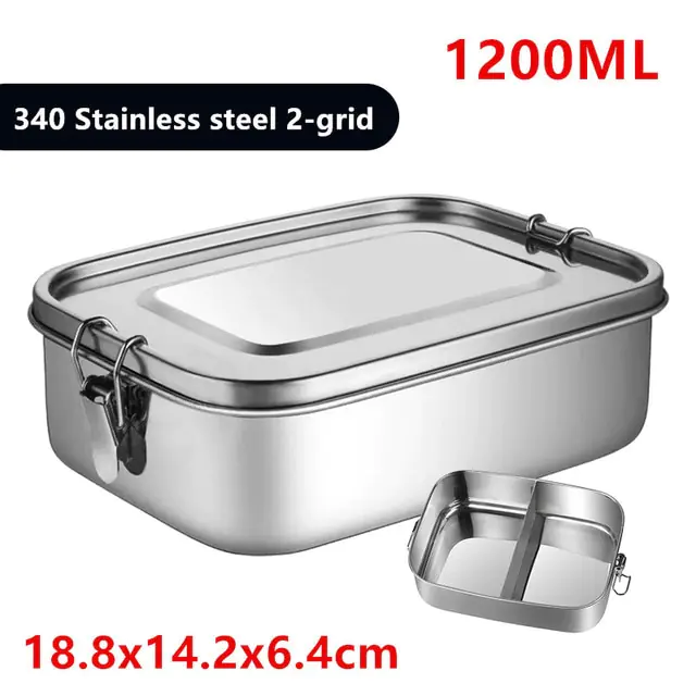 Stainless Steel Square Lunch Box - Image 13