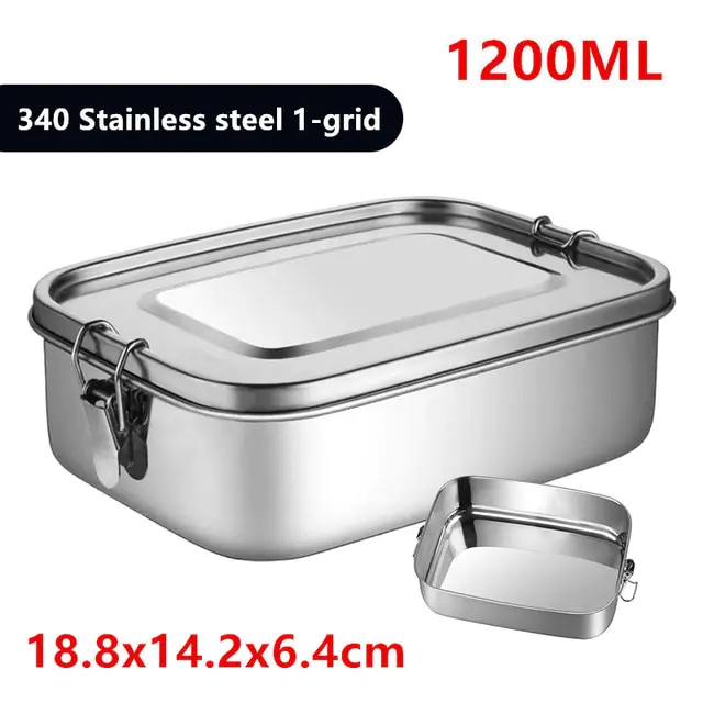 Stainless Steel Square Lunch Box - Image 15
