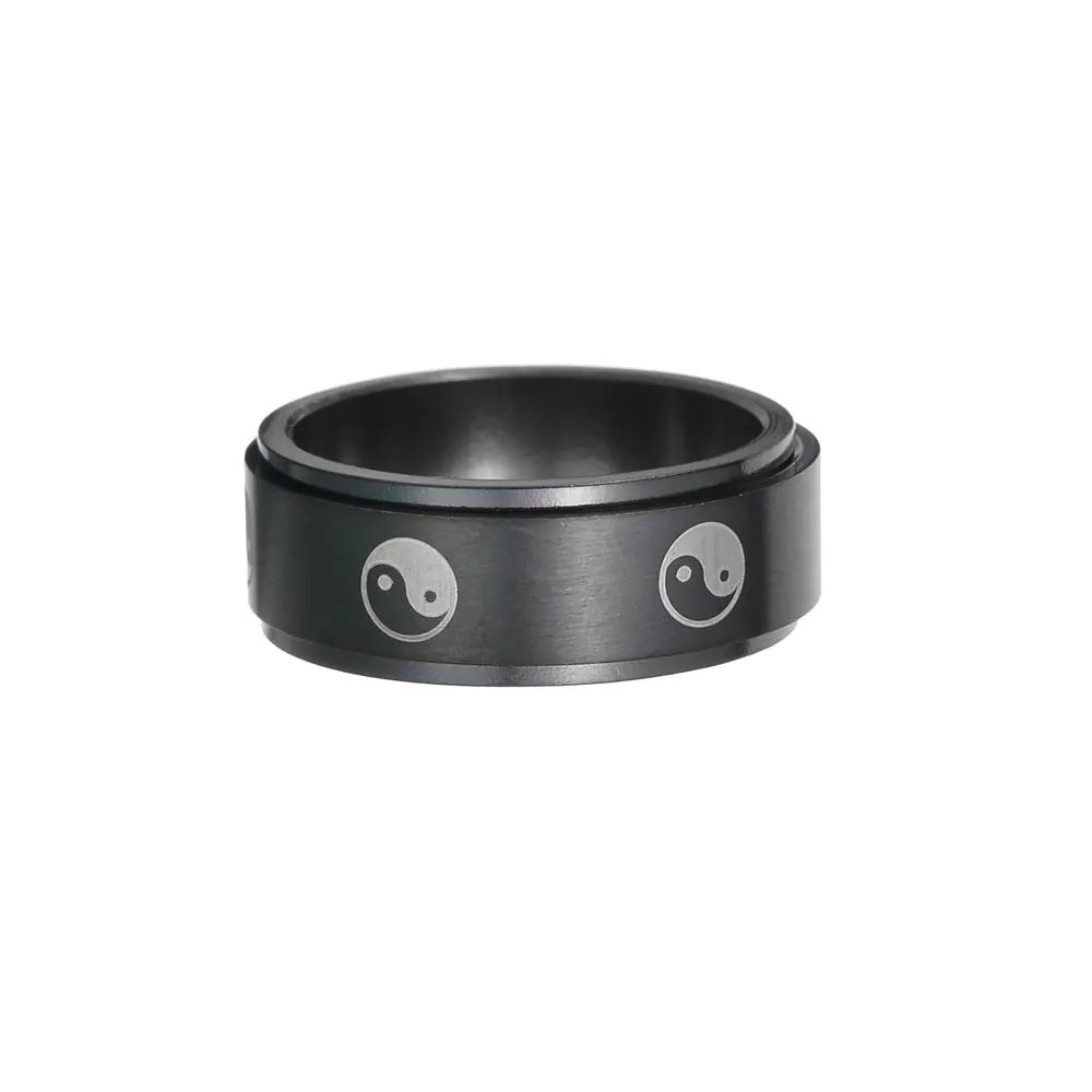 Stainless Steel Turning Decompression Gossip Ring for All - Image 7