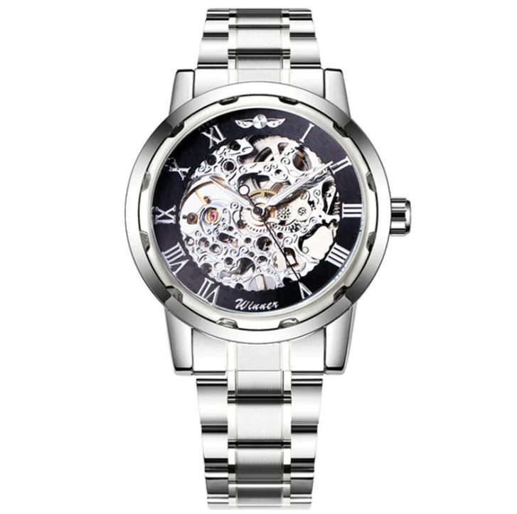 Stylish Business Casual Hollow Space Gold Watch - Image 14