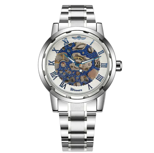 Stylish Business Casual Hollow Space Gold Watch - Image 17