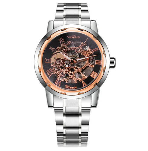 Stylish Business Casual Hollow Space Gold Watch - Image 20