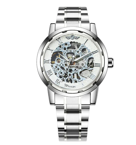 Stylish Business Casual Hollow Space Gold Watch - Image 3
