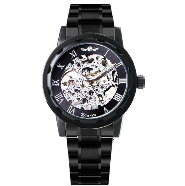 Stylish Business Casual Hollow Space Gold Watch - Image 4