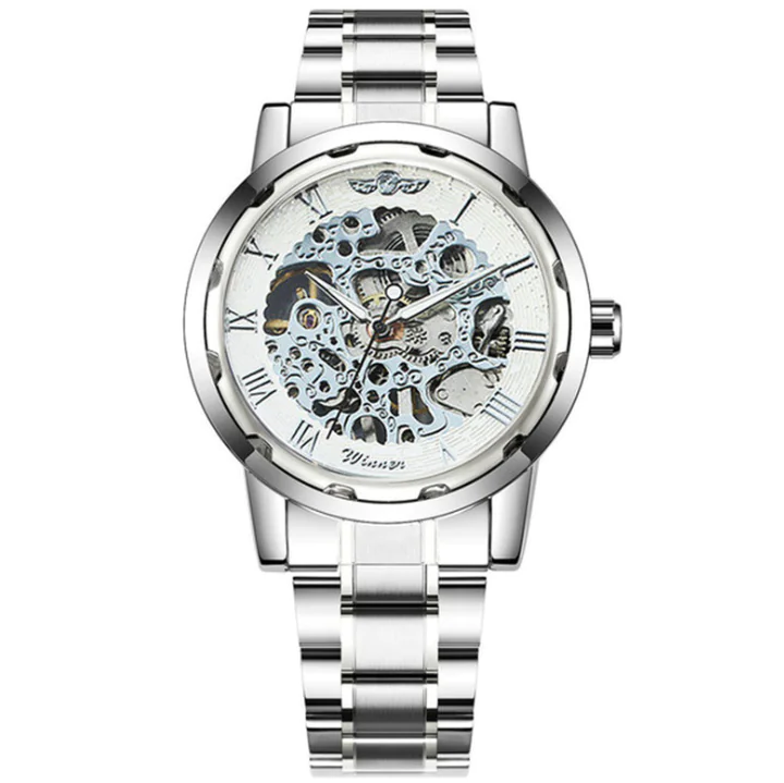 Stylish Business Casual Hollow Space Gold Watch - Image 7