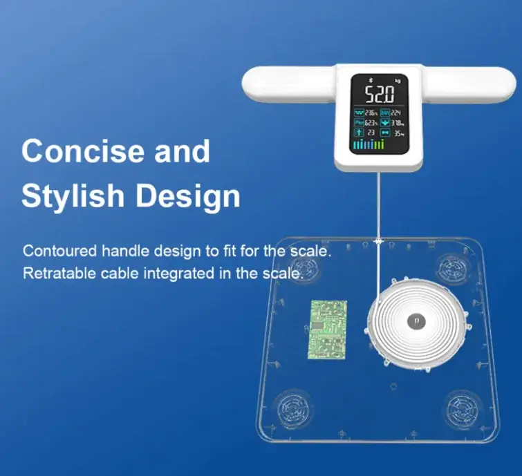 Tempered Glass Body Fat Measuring Scale - Image 3