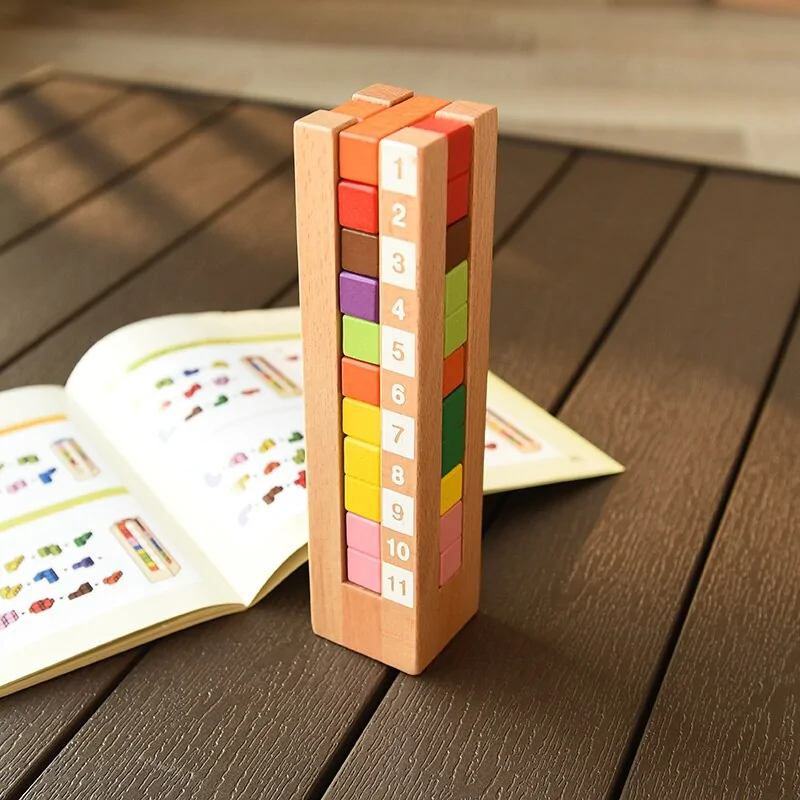 Tetris Tower Block Volumetric Wood Blocks Children Game - Image 2