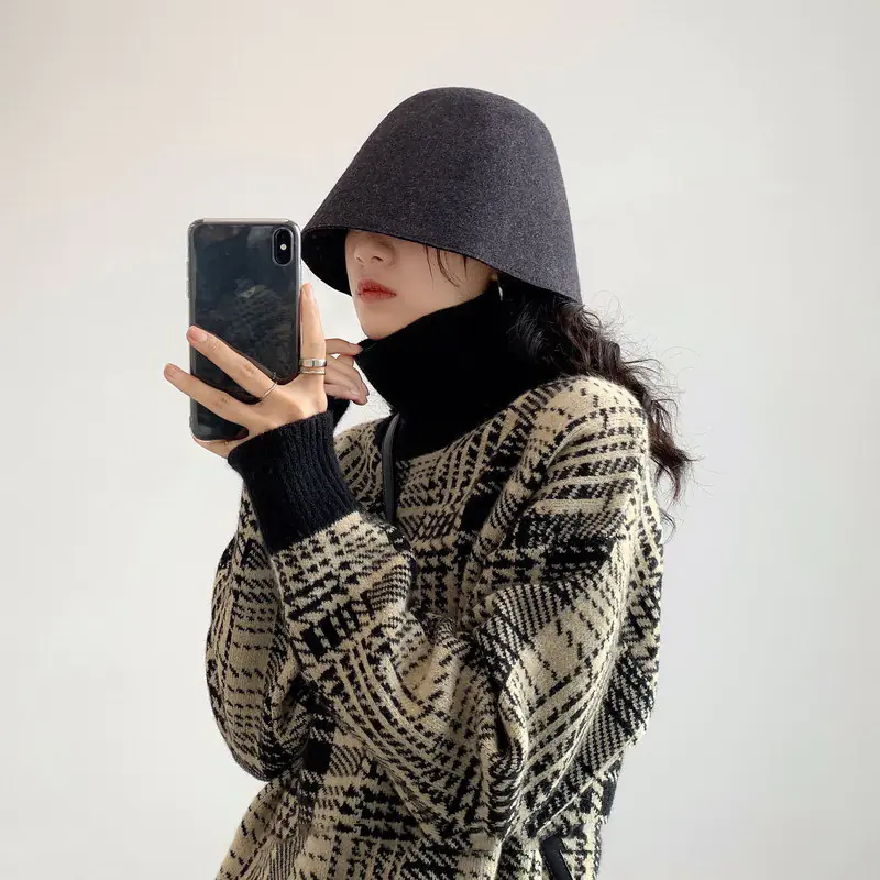 Thick Knit Turtleneck Sweater for Women - Vintage Style - Image 5