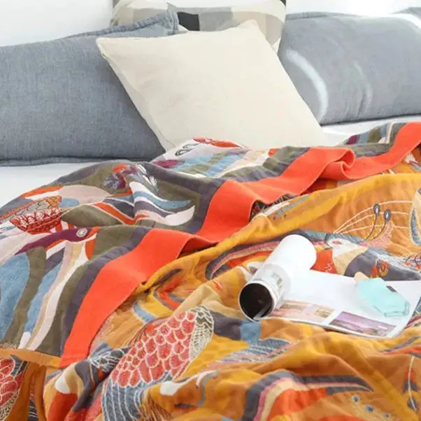 Throw Blanket Bedspread Tropical Garden - Image 6