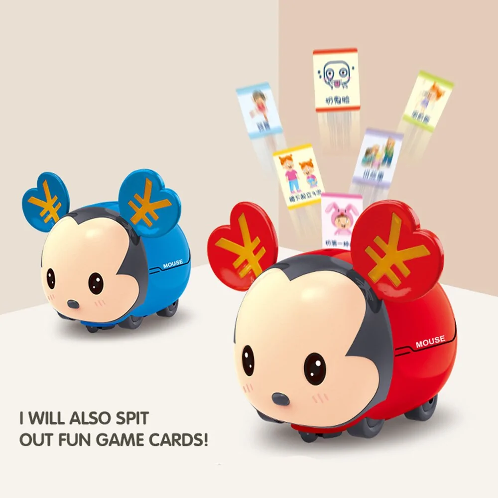Traditional Chinese Mouse Automatic Coin Bank: Cute Rat Year Mascot, Red Pocket Money Saving Box for Kids - Image 4