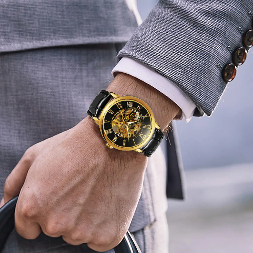 Transparent Skeleton Mechanical Watch - Image 3