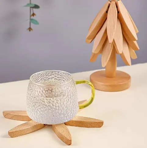 Tree Design Stand Wooden Coaster - Image 4