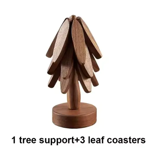 Tree Design Stand Wooden Coaster - Image 5