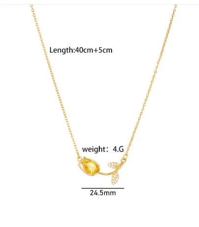 Tulip Flower Necklace For Women - Image 6