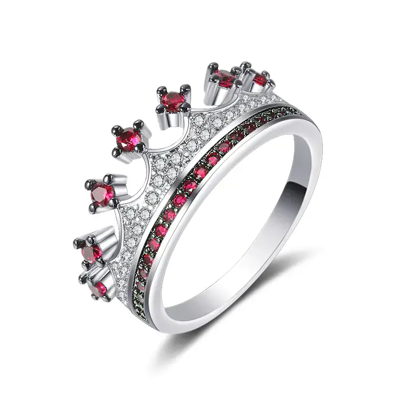 Two-tone Heart Shaped Zircon Ring - Image 19