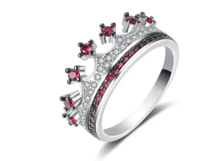 Two-tone Heart Shaped Zircon Ring - Image 24