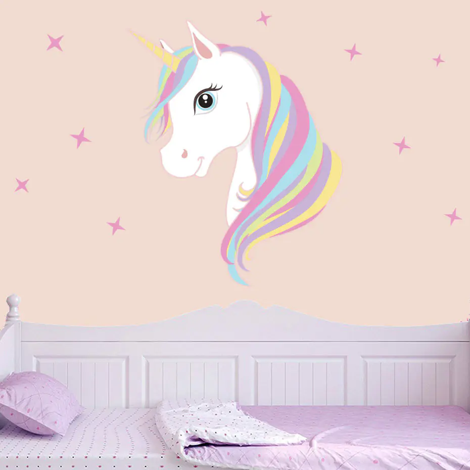 Unicorn Wall Stickers for Kids' Room Decor - Image 2
