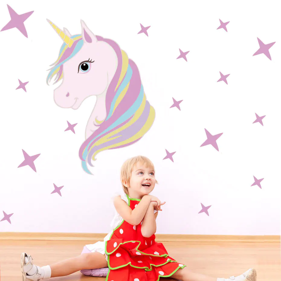 Unicorn Wall Stickers for Kids' Room Decor - Image 4