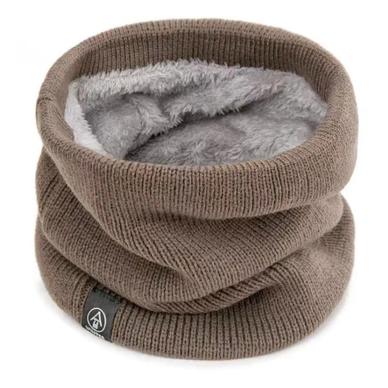 Unisex Thick Knit Wool Scarf - Image 2