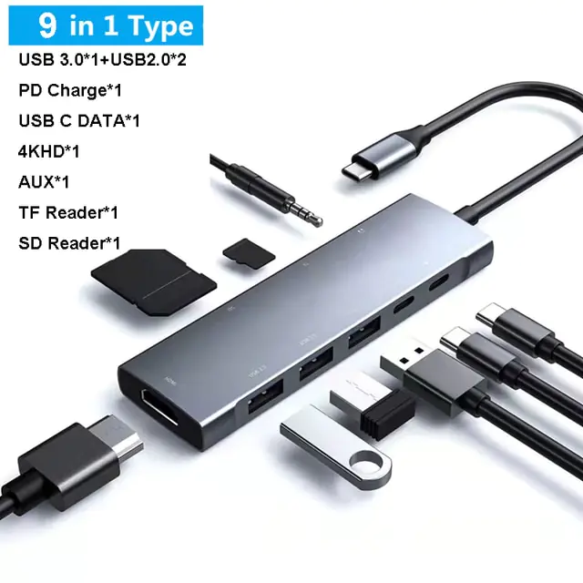 USB C Laptop Docking Station HUB - Image 10