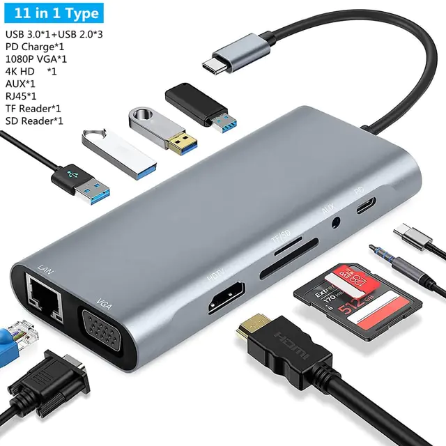 USB C Laptop Docking Station HUB - Image 11