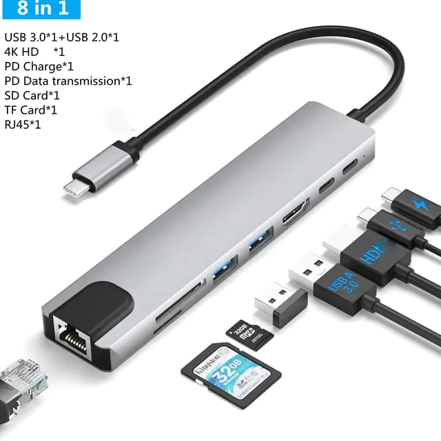 USB C Laptop Docking Station HUB - Image 16