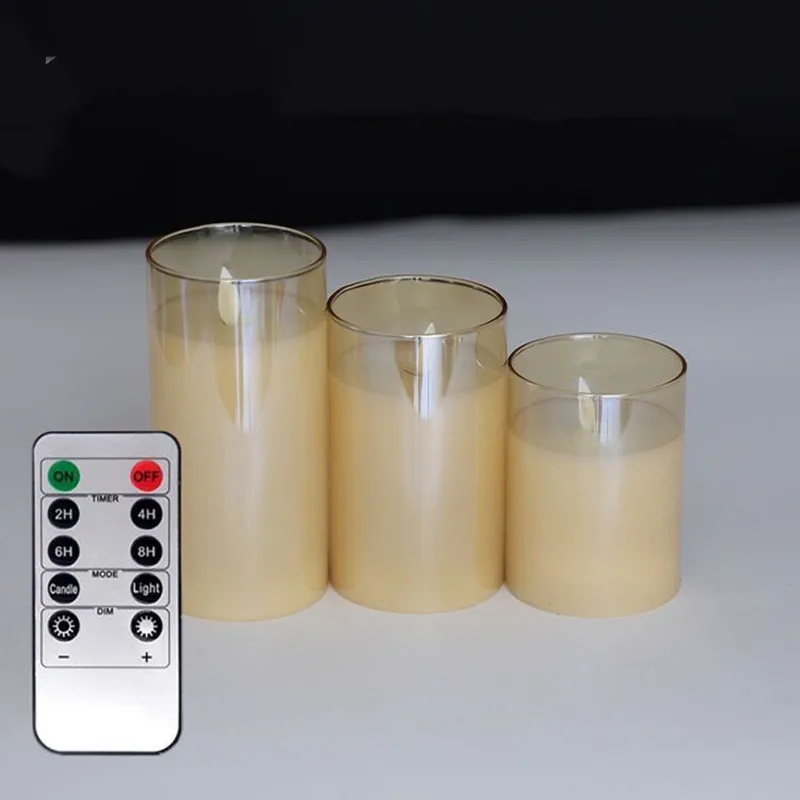 USB Rechargeable LED Pillar Candles - Image 3
