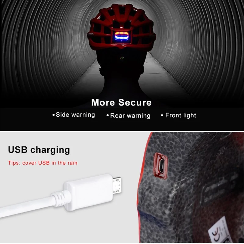 USB Waterproof Helmet Light - Image 4