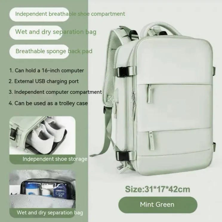 Versatile Nylon Backpack - Image 16
