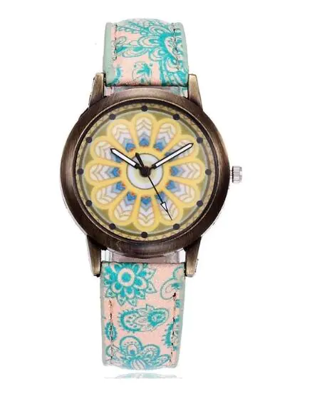 Vintage Ethnic Print Women's Quartz Watch Gift - Image 6
