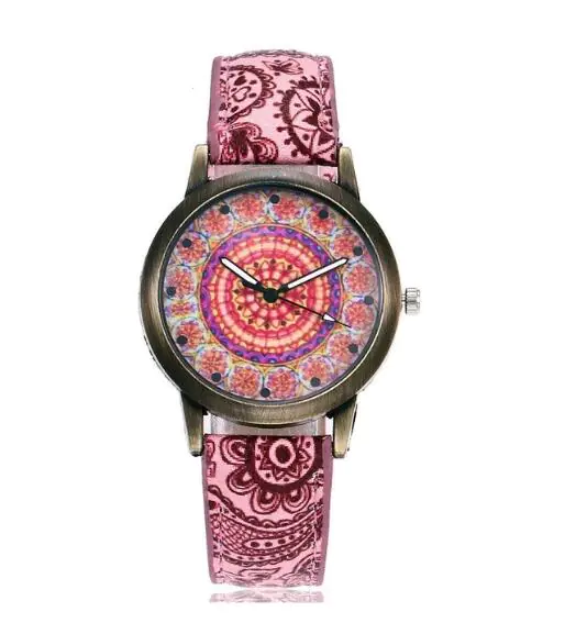 Vintage Ethnic Print Women's Quartz Watch Gift - Image 7