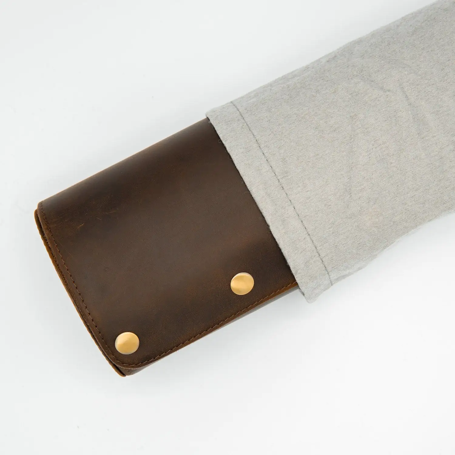 Vintage Leather Watch Roll - Image 7