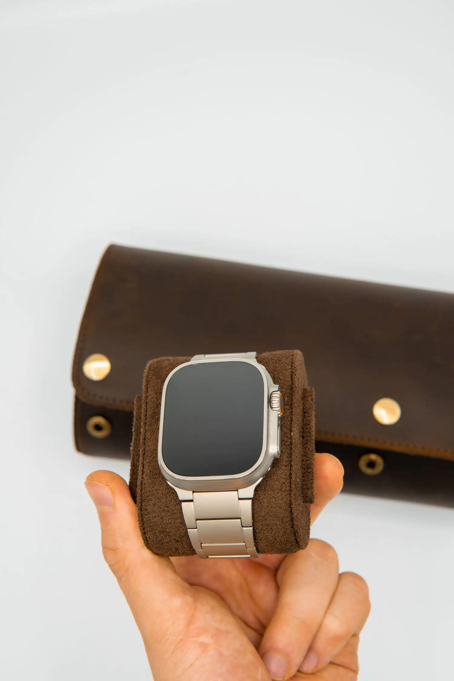 Vintage Leather Watch Roll - Image 9