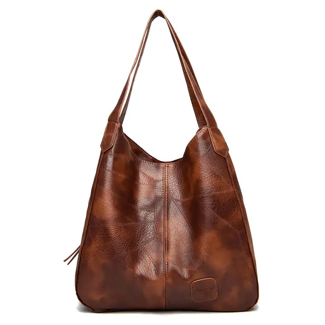 Vintage PU Leather Handbag For Women - Image 8