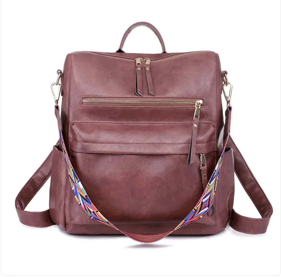 Vintage Soft Leather Backpack - Image 17