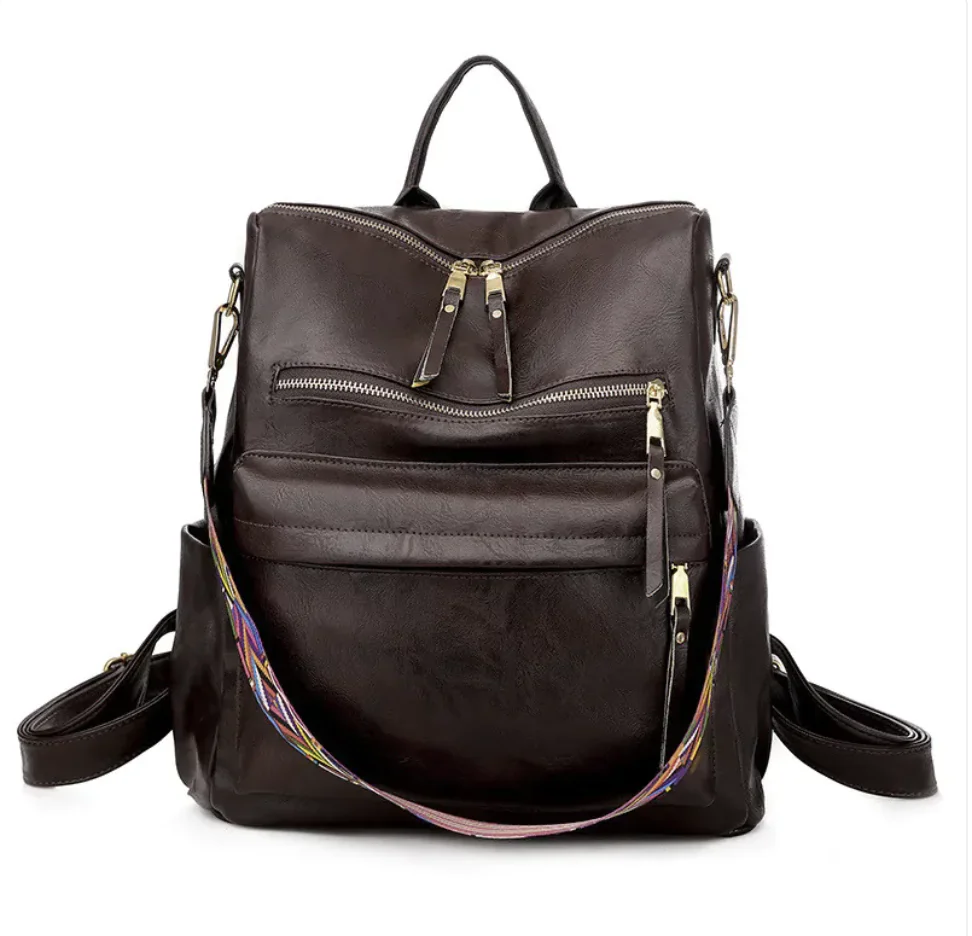 Vintage Soft Leather Backpack - Image 23