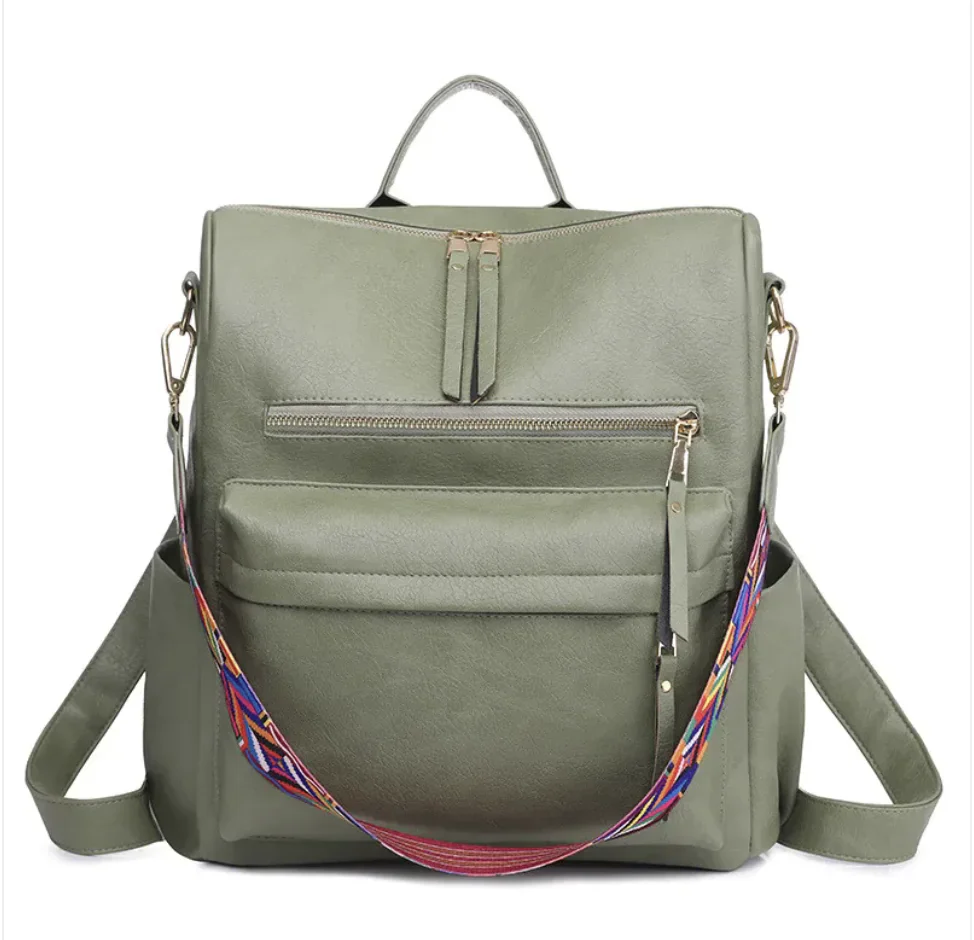 Vintage Soft Leather Backpack - Image 27