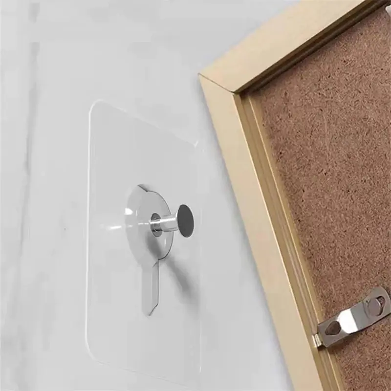 Waterproof Transparent PVC Adhesive Wall Hook Hanger - Image 3