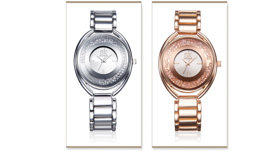 Waterproof Women's Watch with Full Rhinestones, SK Fashion - Image 2