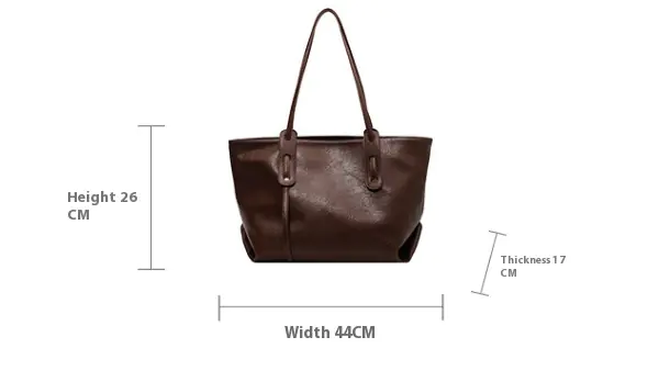 Western Style One Shoulder Commuter Bag Fashion Large Capacity Totes - Image 10