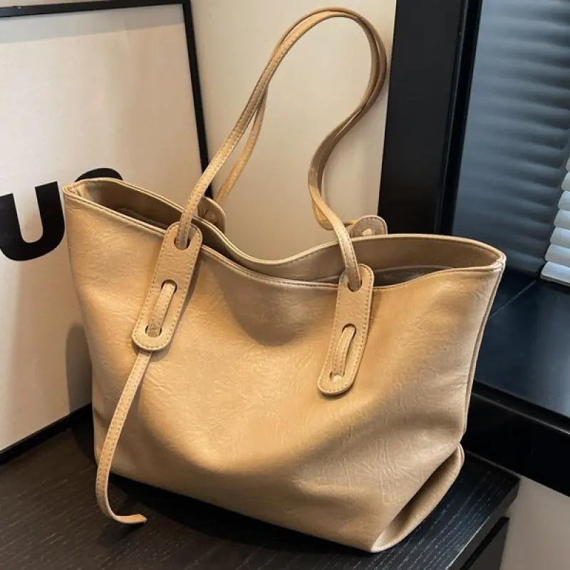 Western Style One Shoulder Commuter Bag Fashion Large Capacity Totes - Image 11
